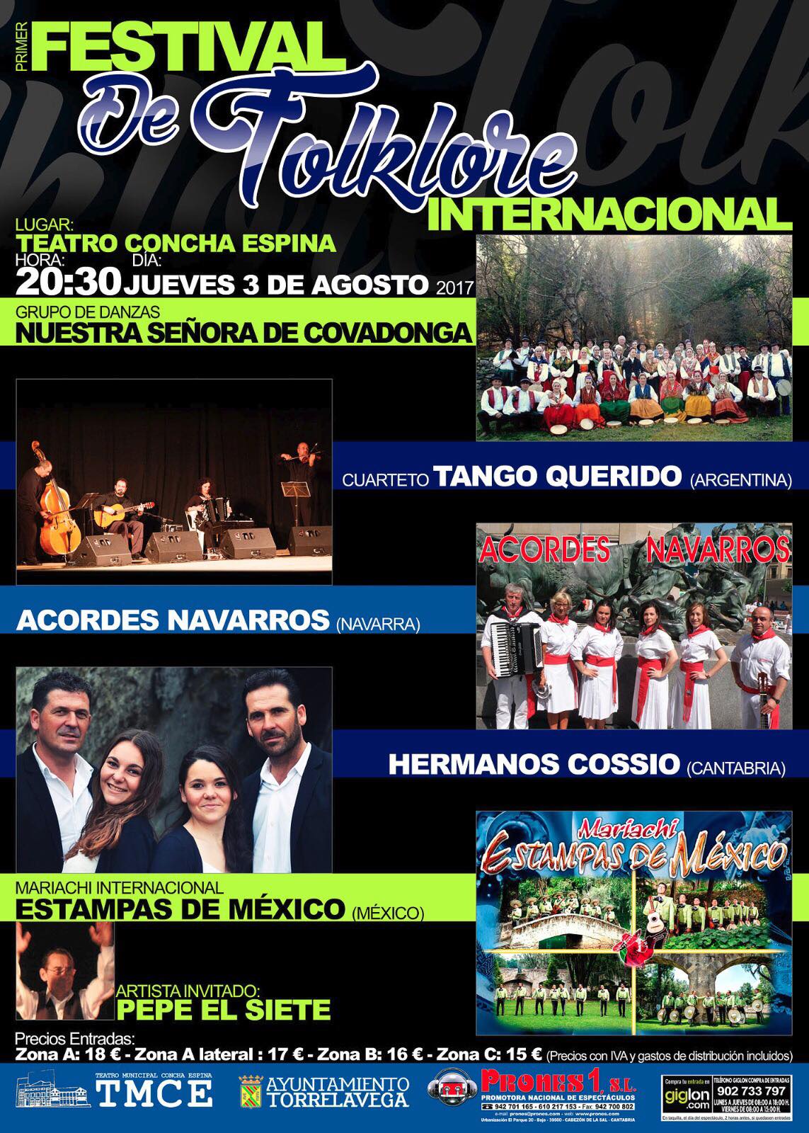 Cartel Cuarteto Tango Querido en Torrelavega
